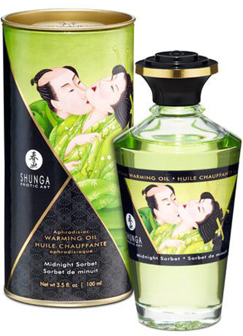 Huile chauffante comestible sorbet de minuit 100 ml - Shunga – Image 2