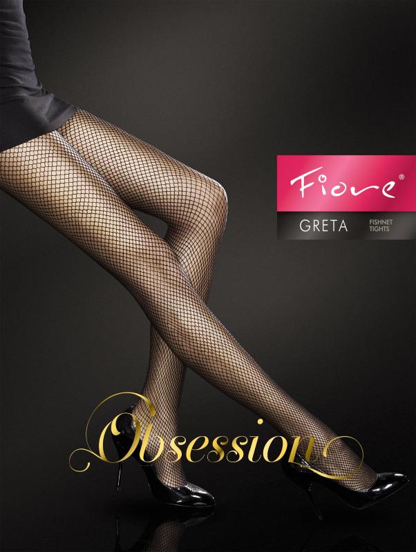 Collants resille sexy Greta noirs - Fiore