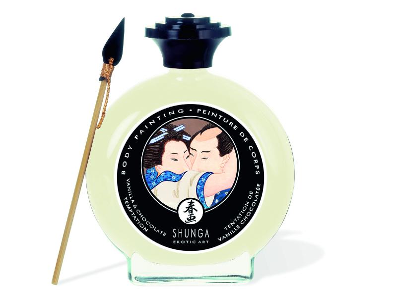 Peinture de corps comestible chocolat blanc vanille - Shunga – Image 2