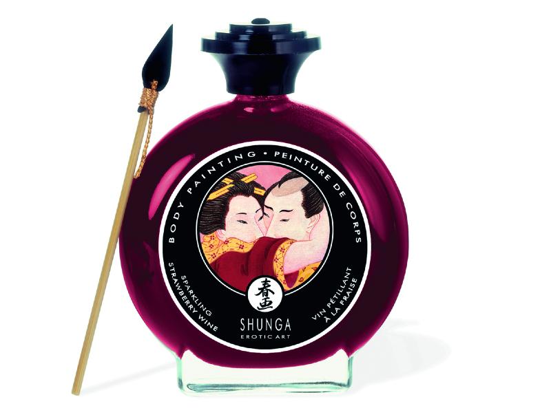Peinture de corps comestible vin pétillant fraise - Shunga – Image 2