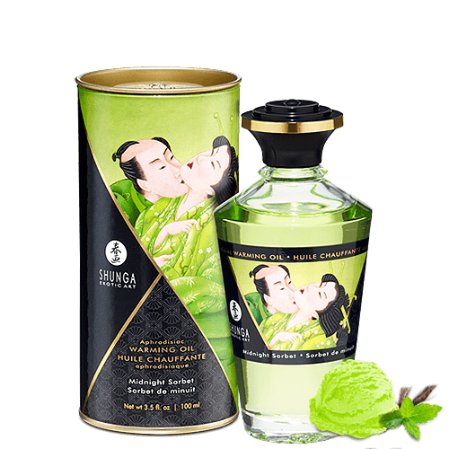 Huile chauffante comestible sorbet de minuit 100 ml - Shunga