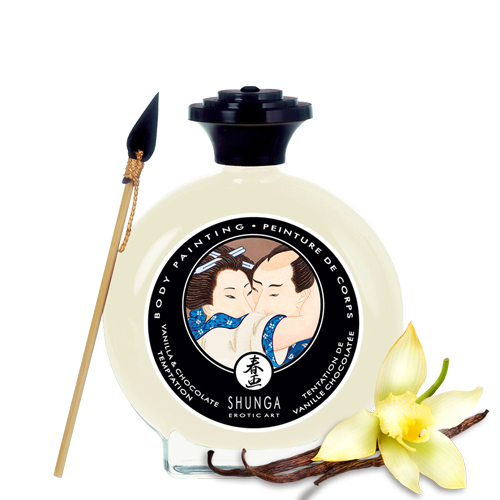 Peinture de corps comestible chocolat blanc vanille - Shunga