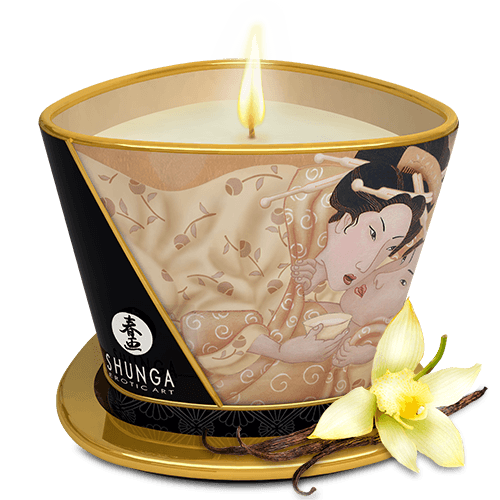 Bougie de massage sensuelle parfum vanille 170 ml - Shunga