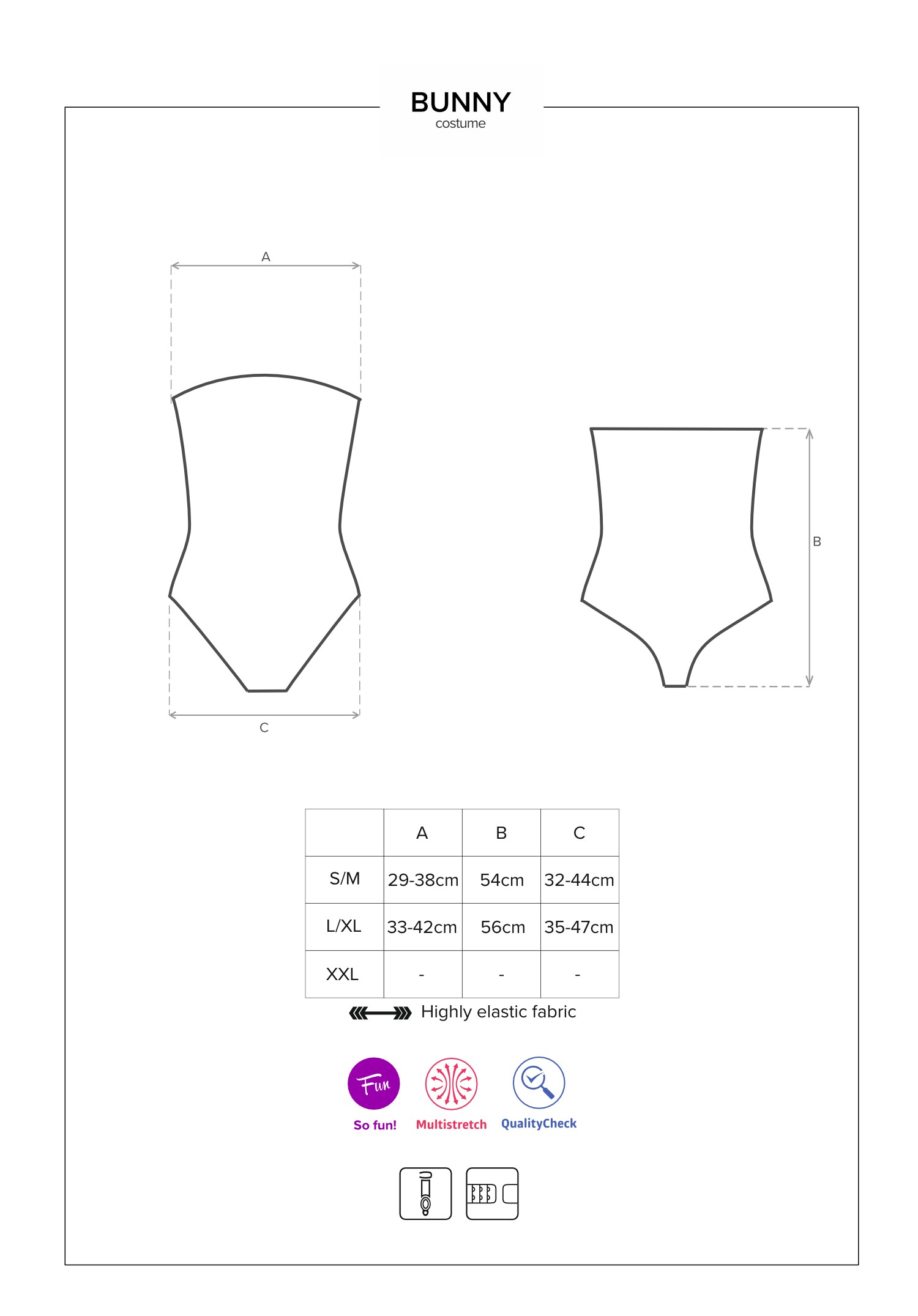 Bunny Costume 4 pcs - Noir – Image 7