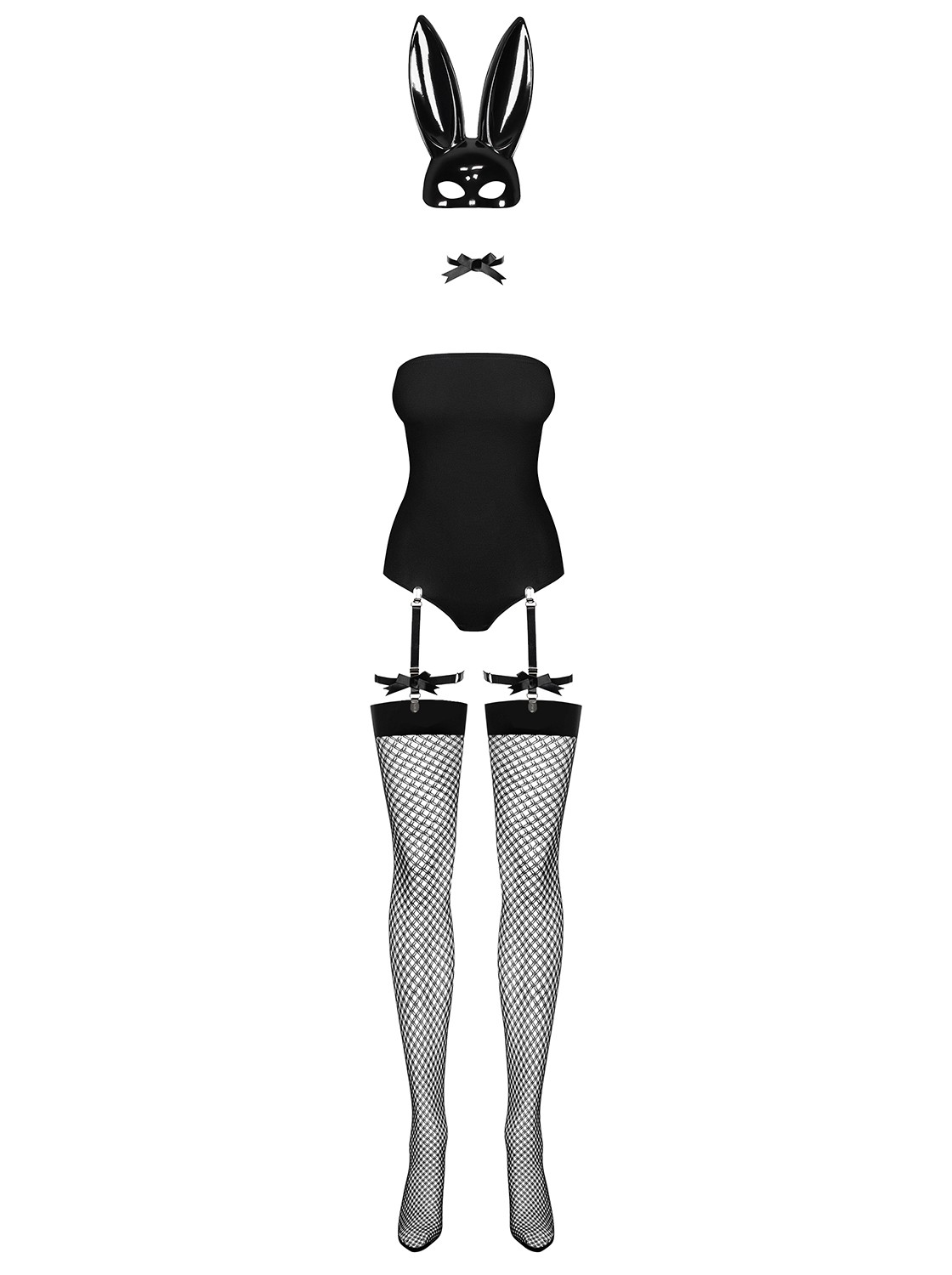 Bunny Costume 4 pcs - Noir – Image 5