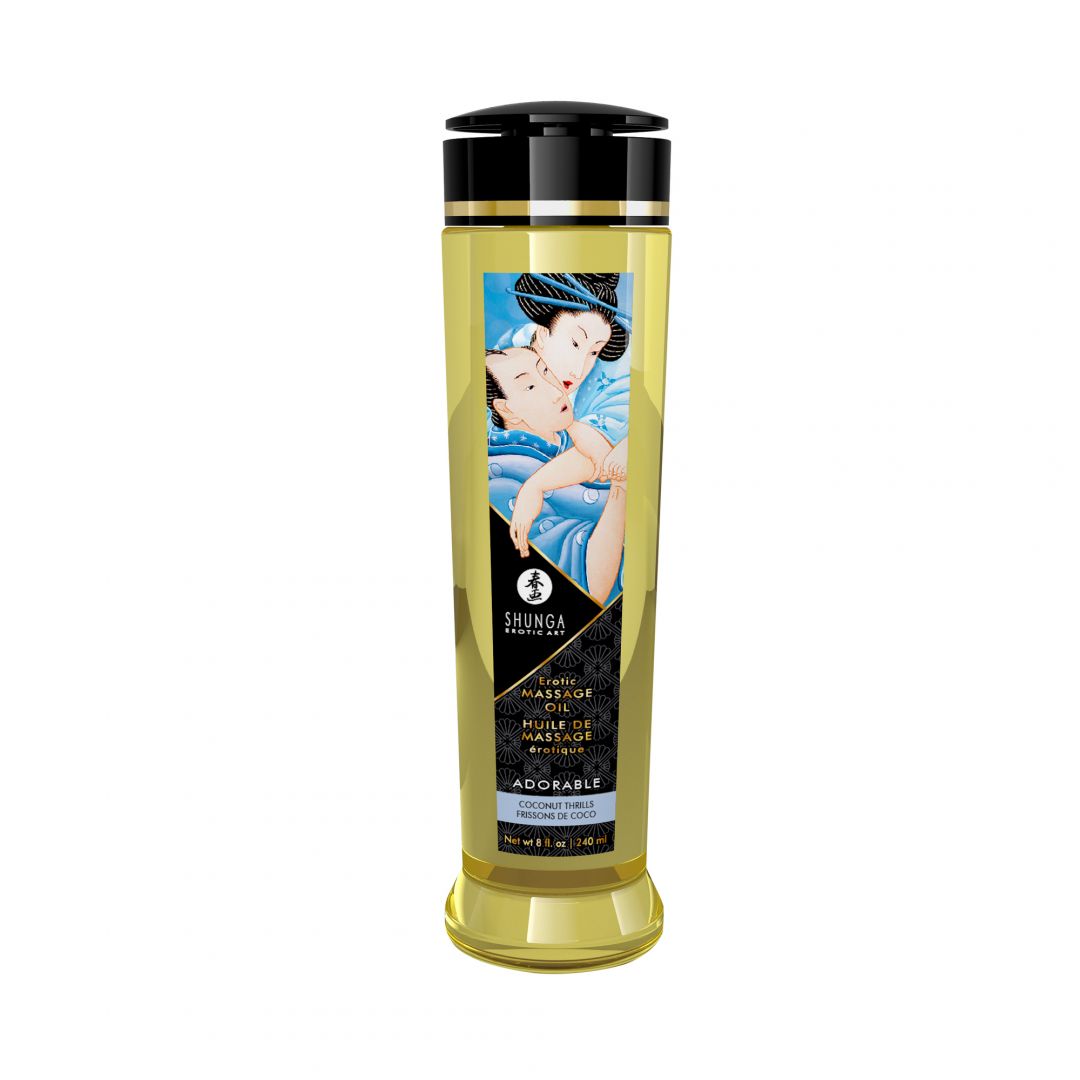 Huile de massage Adorable frissons de coco 240 ml - Shunga