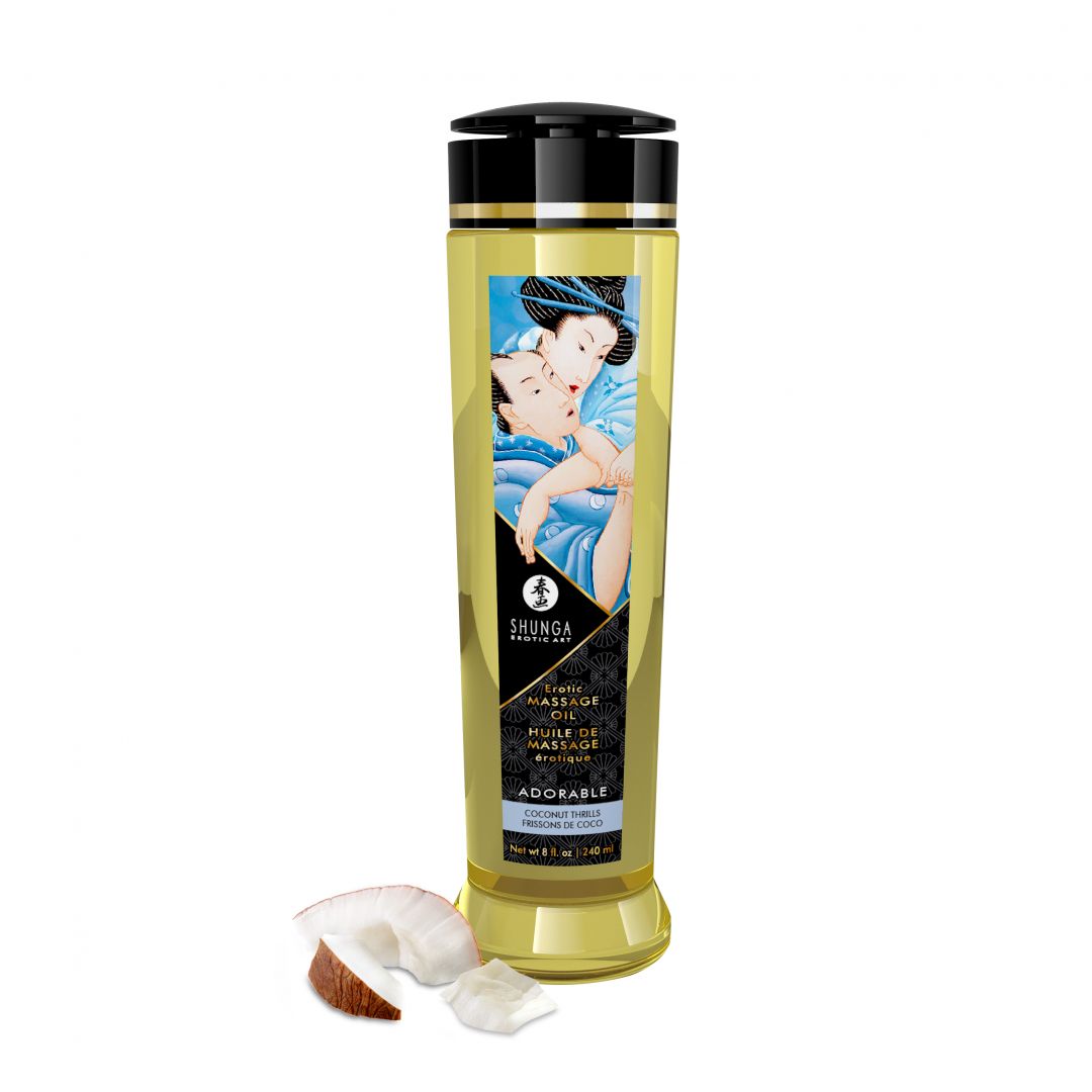 Huile de massage Adorable frissons de coco 240 ml - Shunga – Image 2