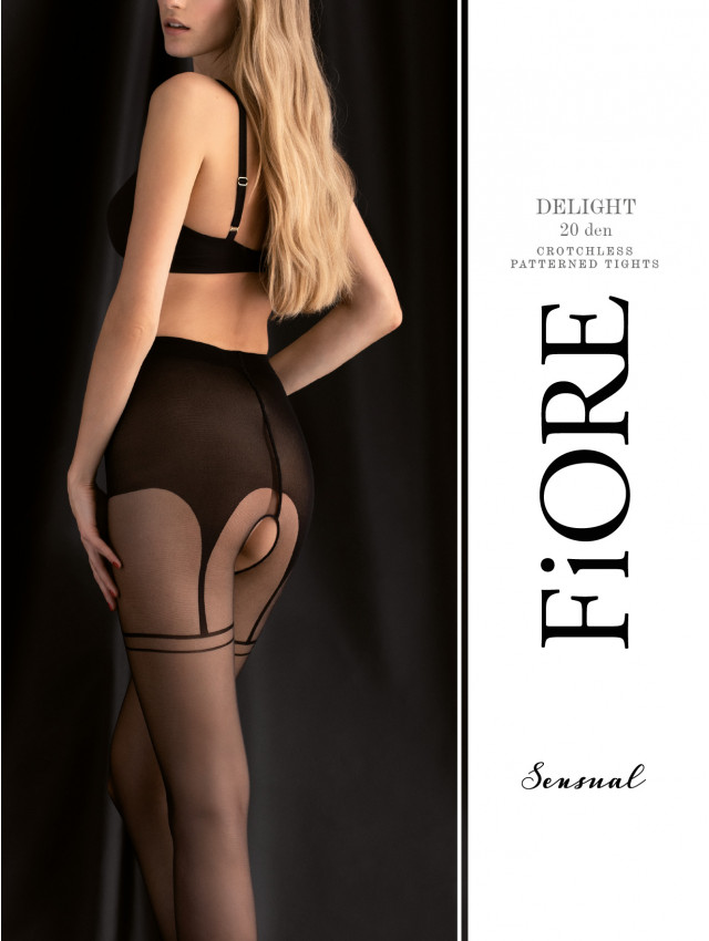 Collants ouverts effet bas et porte-jarretelles - Fiore – Image 2