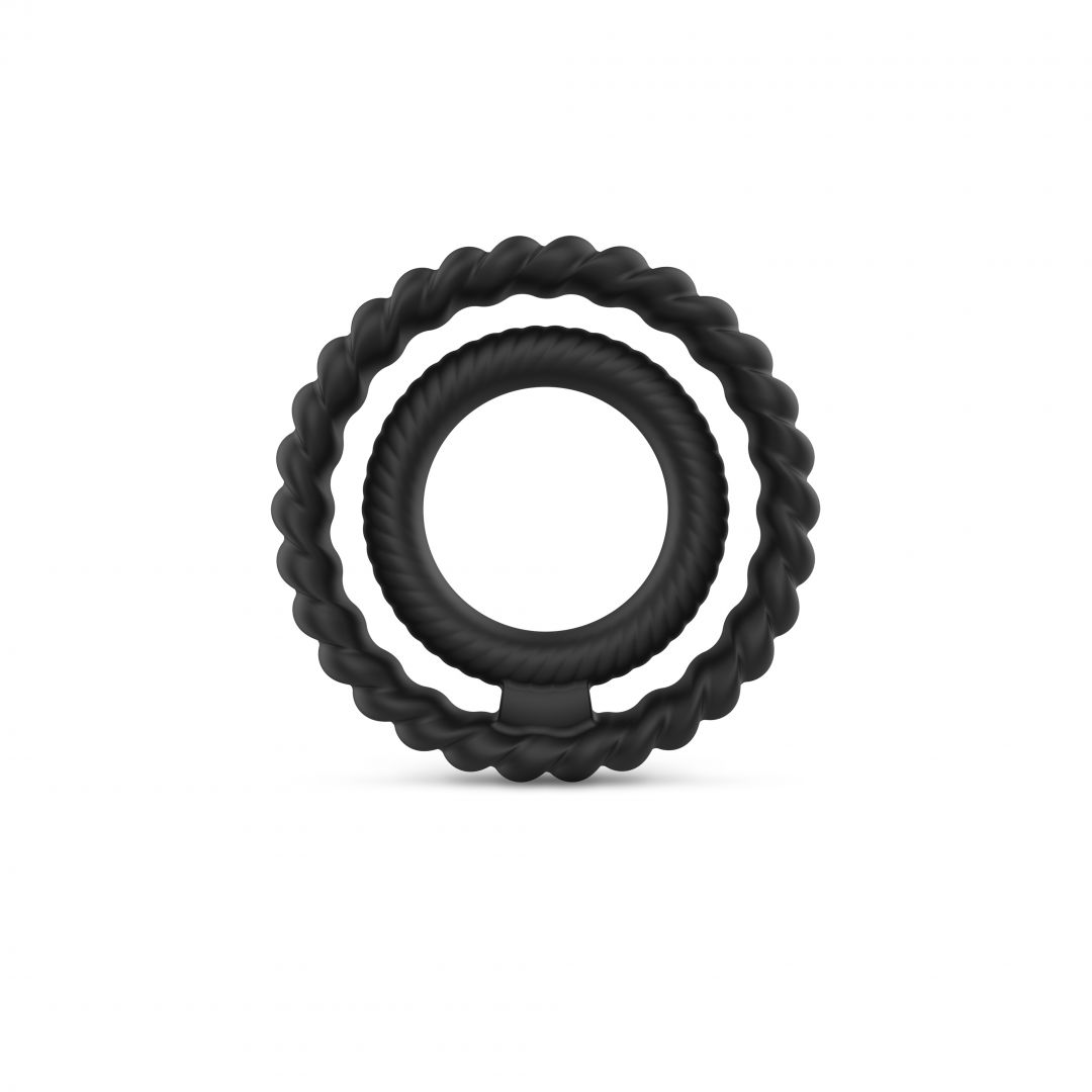 Cockring double en silicone Dual Ring - Dorcel