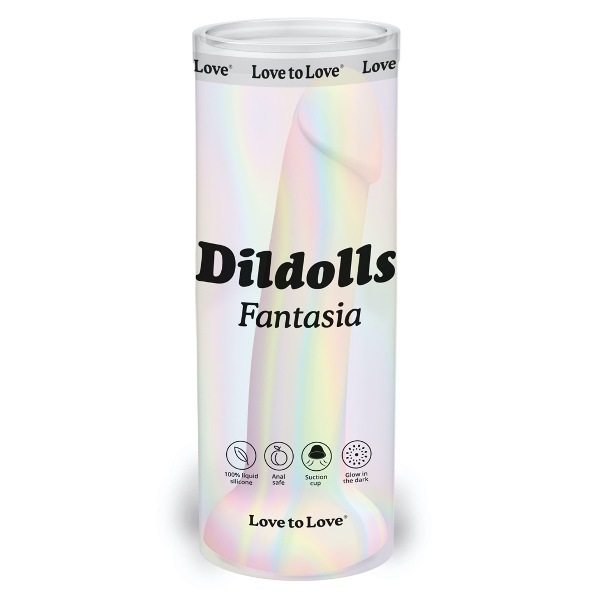 Dildo phosphorescent en silicone Dildolls Fantasia - Love to Love – Image 8