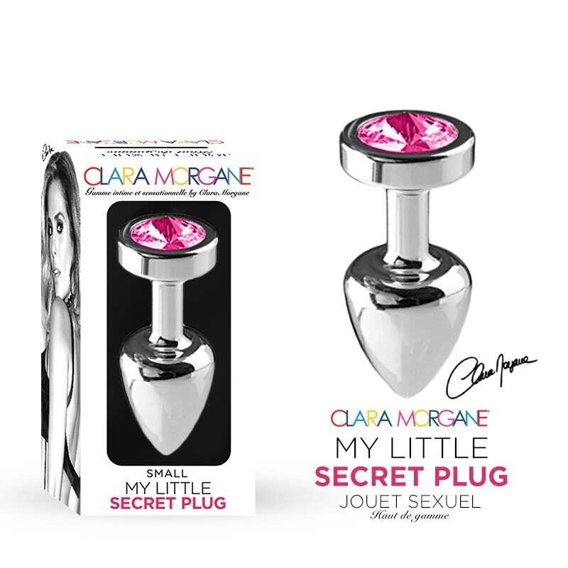 Plug anal en aluminium rose taille S - Clara Morgane – Image 2