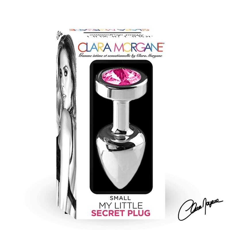 Plug anal en aluminium rose taille S - Clara Morgane – Image 3