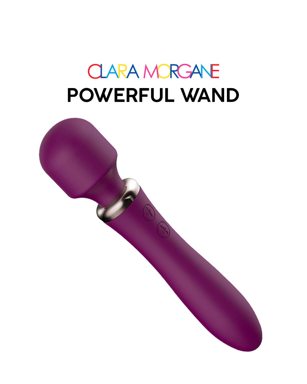 Vibromasseur wand puissant bordeaux - Clara Morgane – Image 3