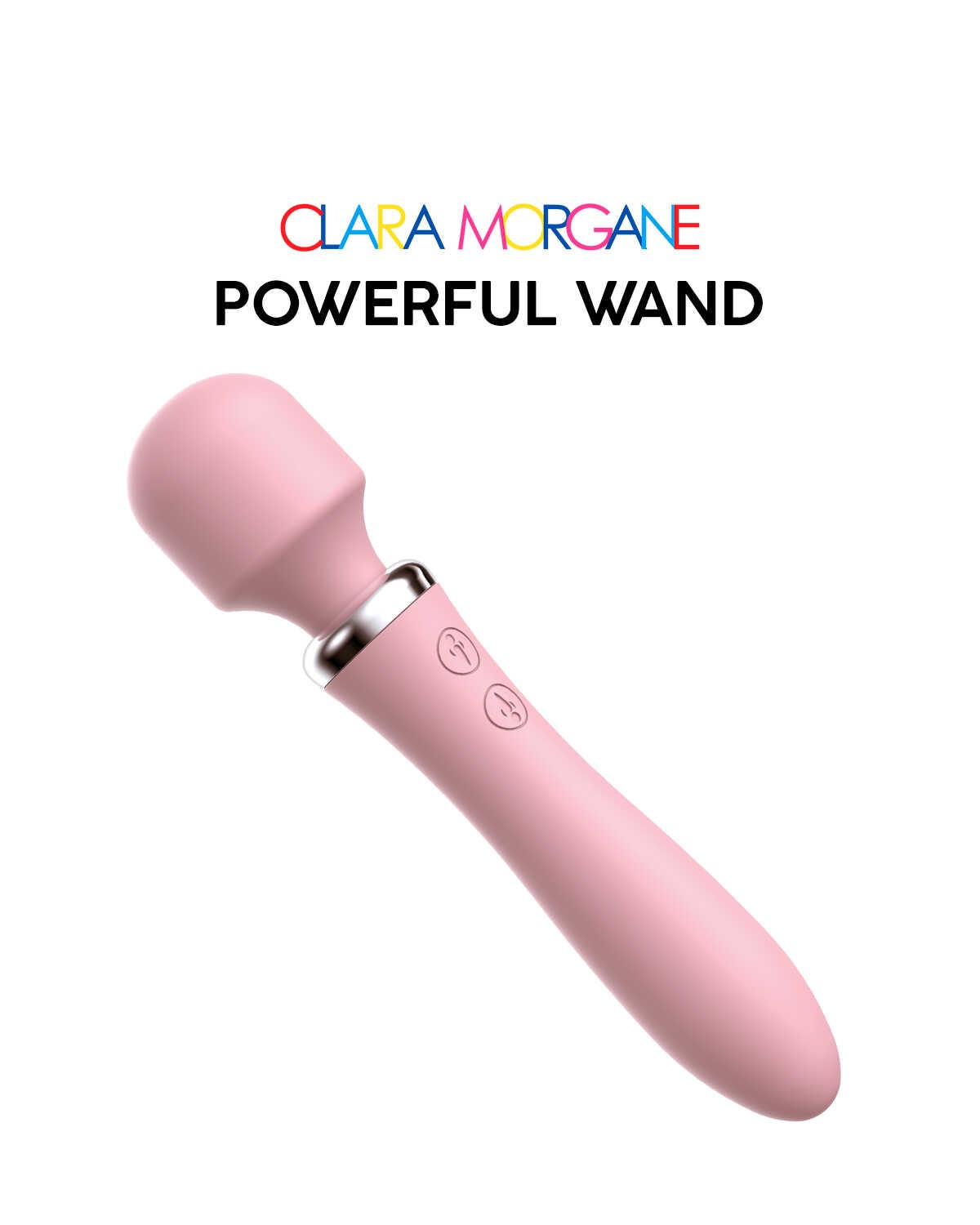 Vibromasseur wand 2 en 1 rechargeable rose - Clara Morgane – Image 3
