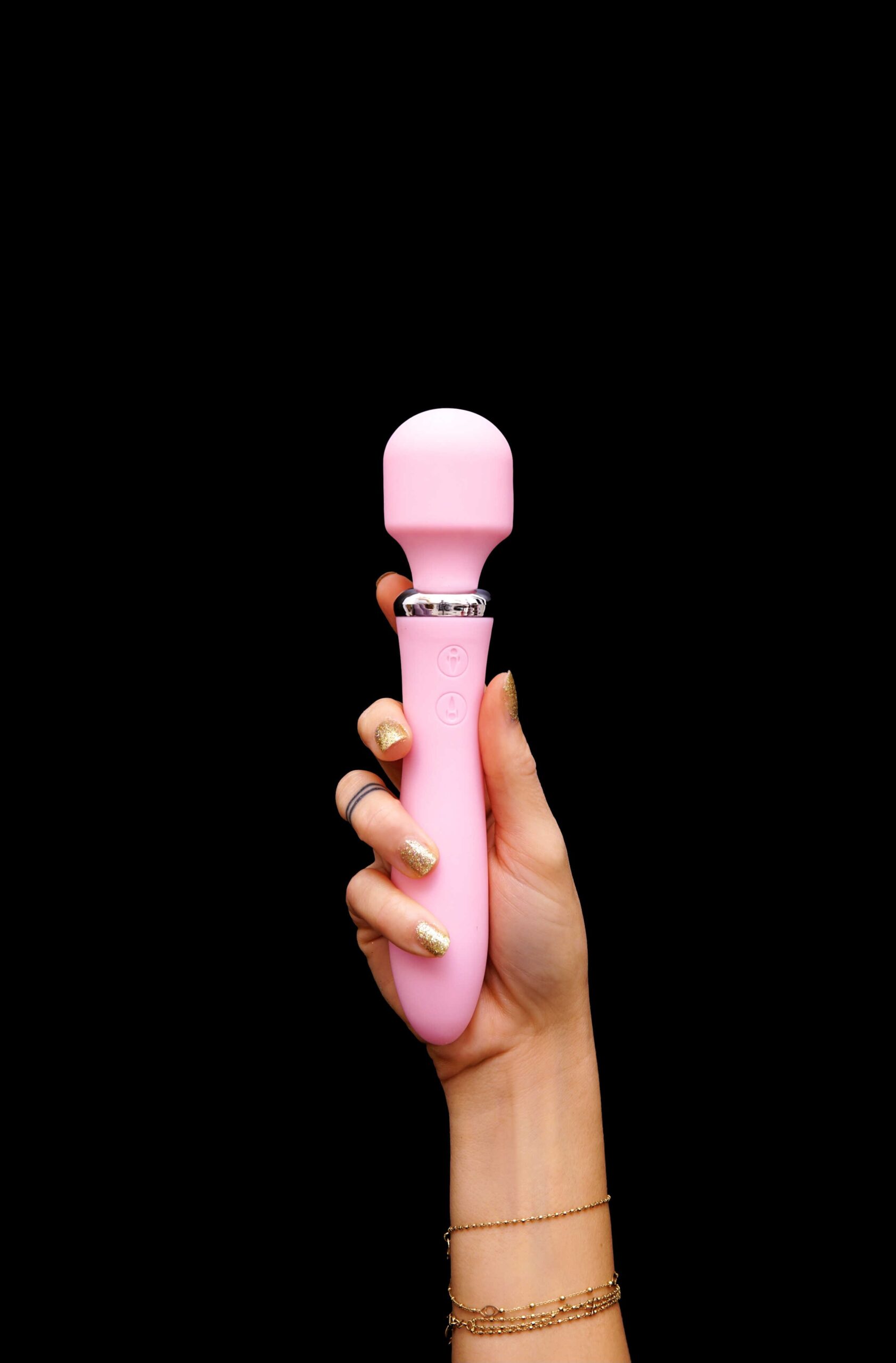 Vibromasseur wand 2 en 1 rechargeable rose - Clara Morgane – Image 4