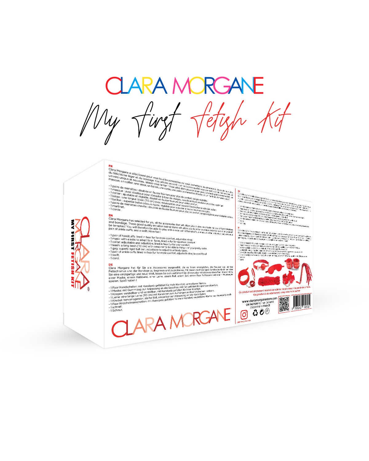 Kit d'initiation fetish rouge 7 pièces - Clara Morgane – Image 2