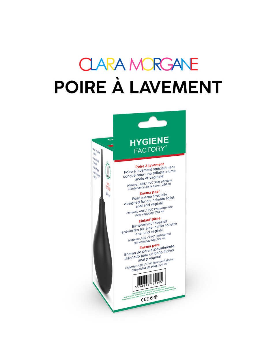 Poire à lavement intime 250 ml - Clara Morgane