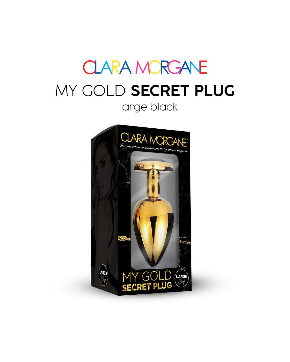 Plug anal en aluminium doré My Gold Secret - Clara Morgane – Image 3