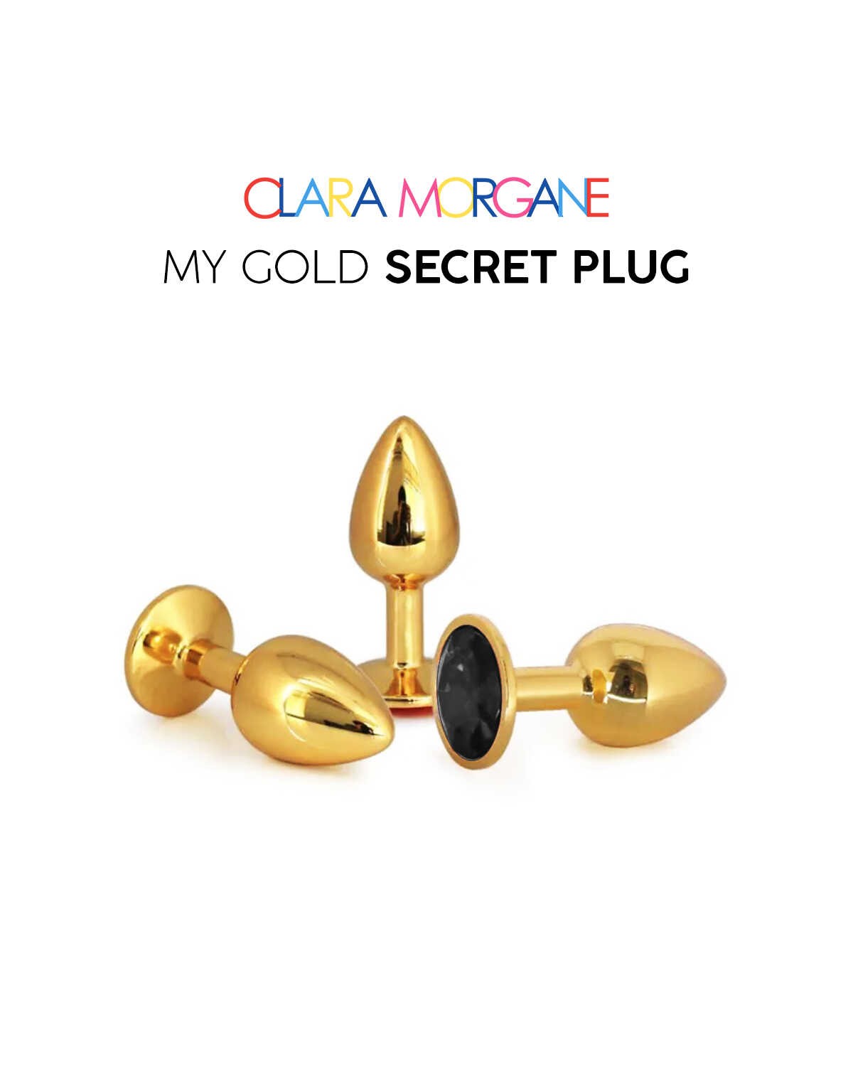 Plug anal en aluminium doré My Gold Secret - Clara Morgane – Image 5
