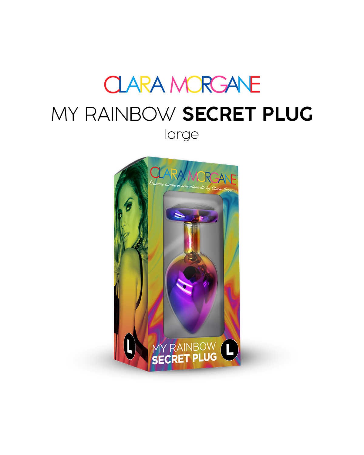 Plug anal aluminium rainbow 3 tailles - Clara Morgane – Image 3