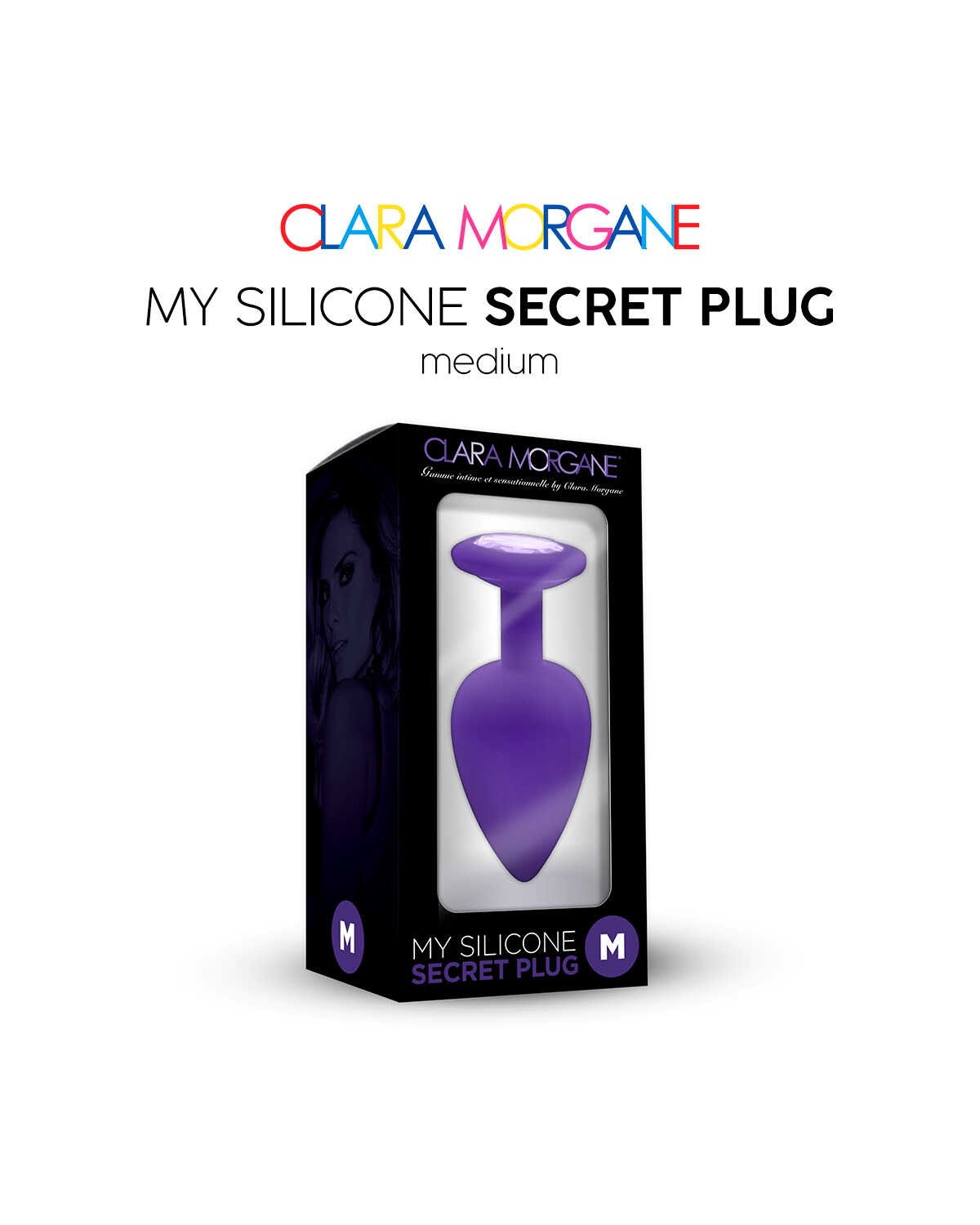 Plug anal en silicone violet - Clara Morgane – Image 3