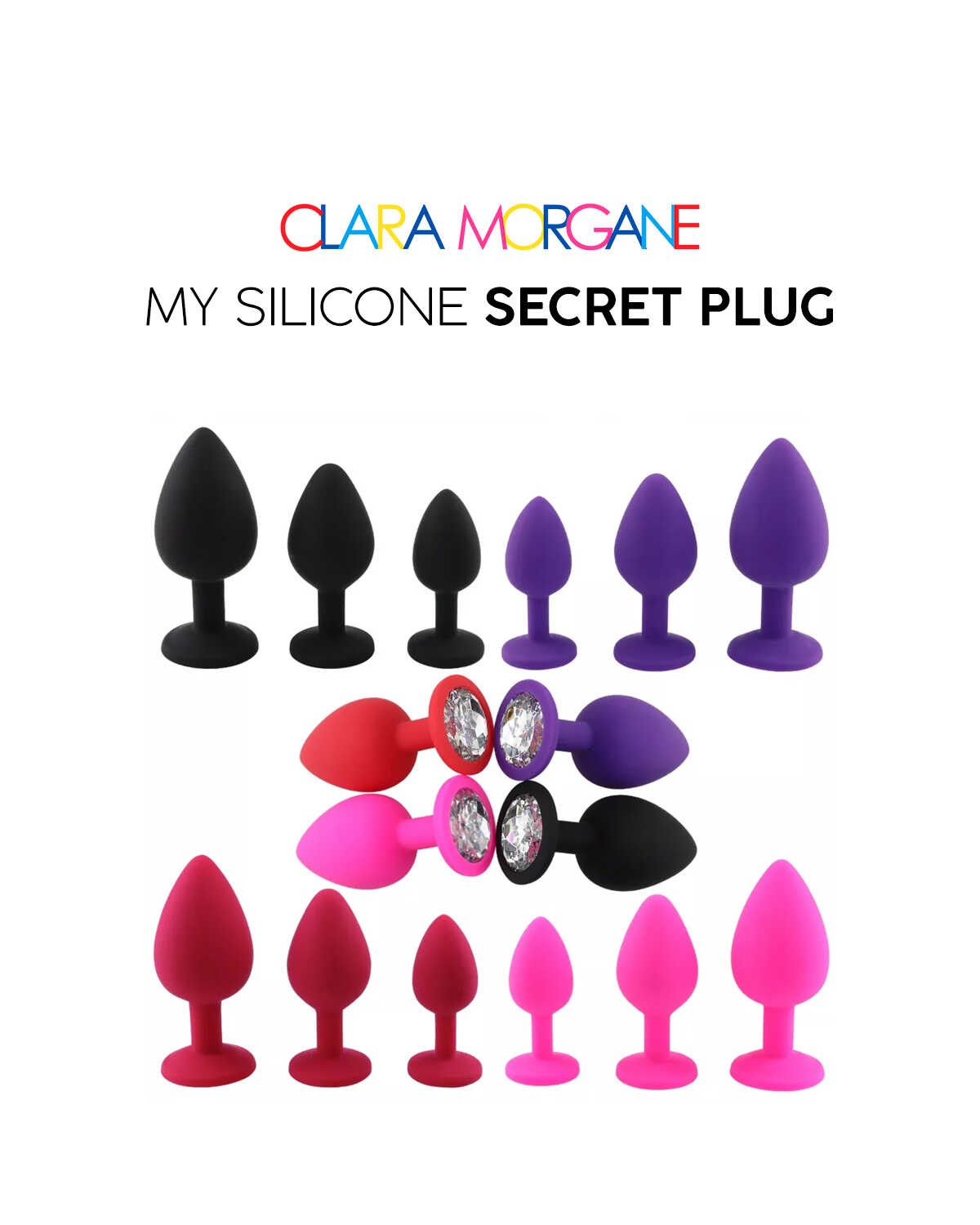Plug anal en silicone violet - Clara Morgane – Image 6