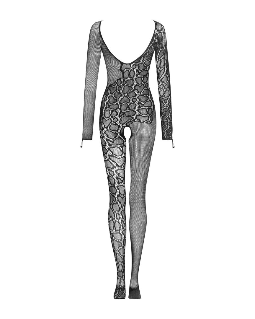 Bodystocking motif serpent à entrejambe ouvert - Obsessive – Image 8