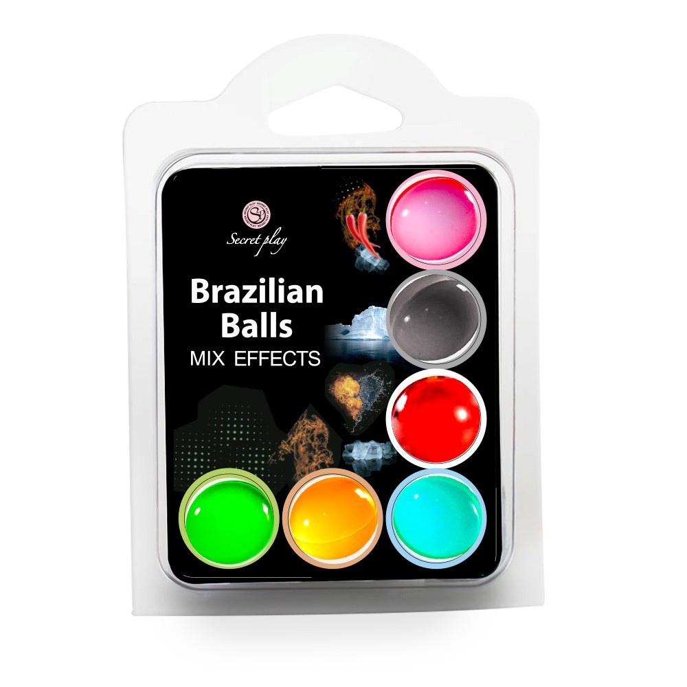 Coffret 6 boules brésiliennes multi-effets sensuels