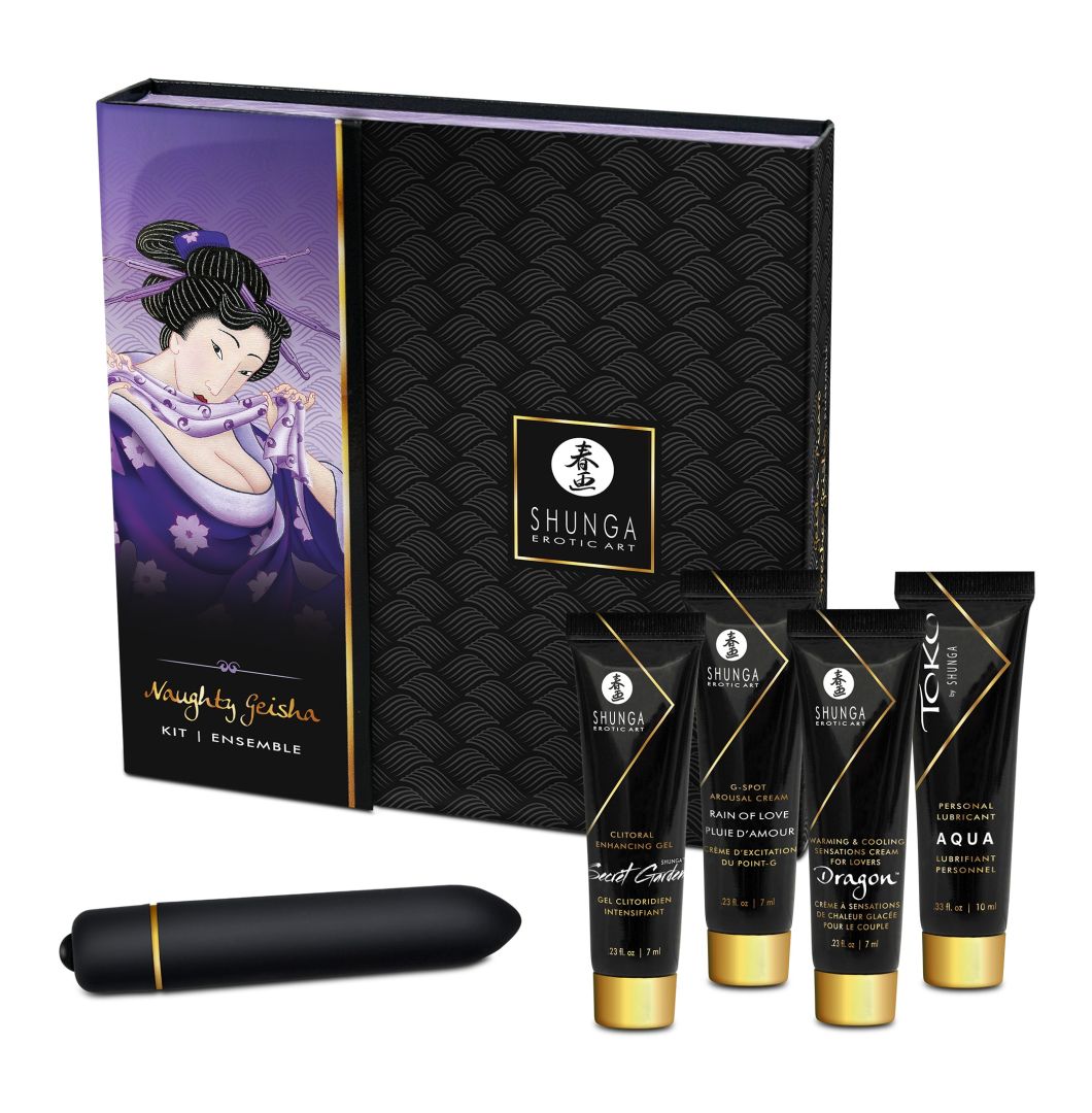 Coffret Geisha coquine Naughty 5 pièces - Shunga