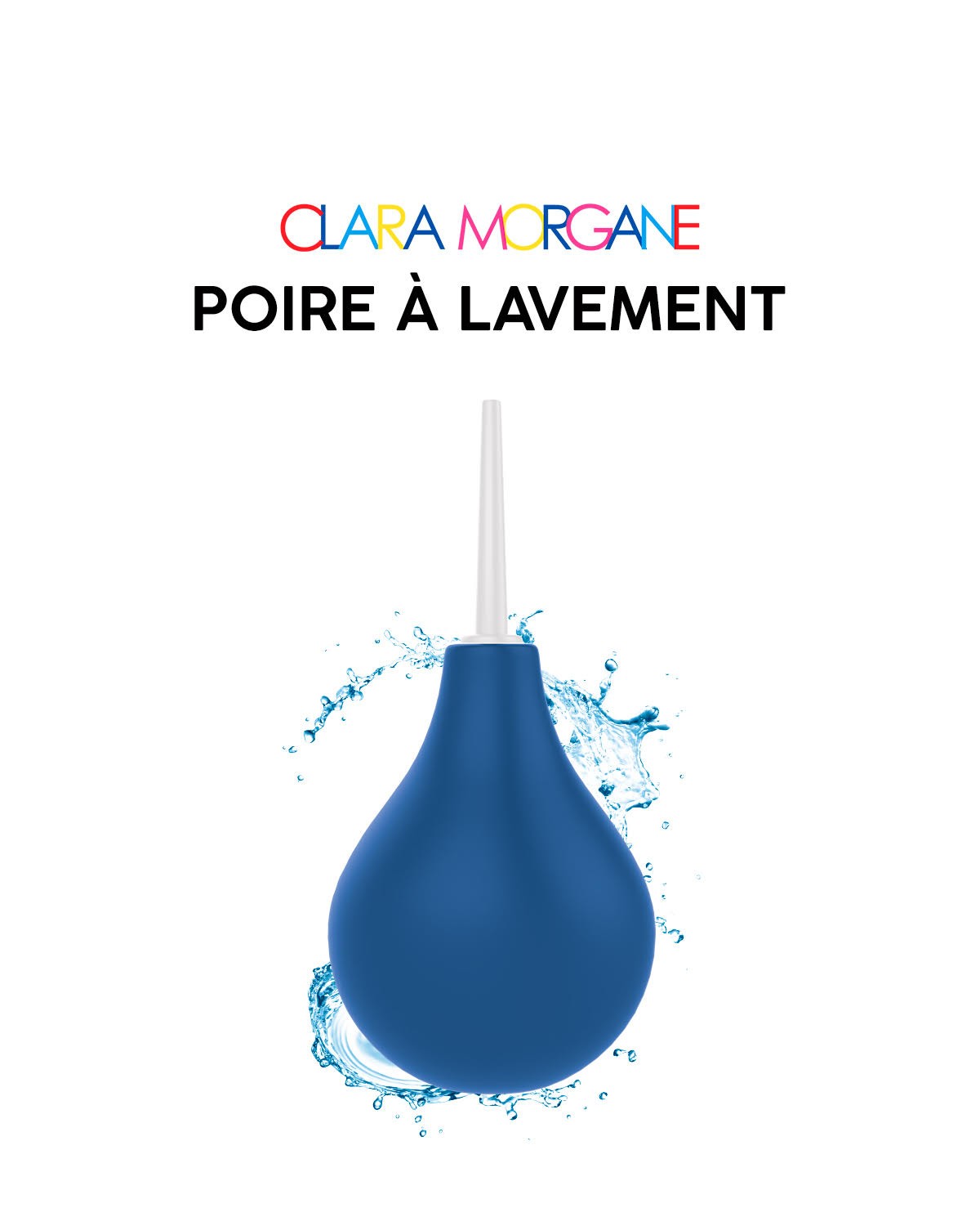 Poire à lavement intime 250 ml bleue - Clara Morgane