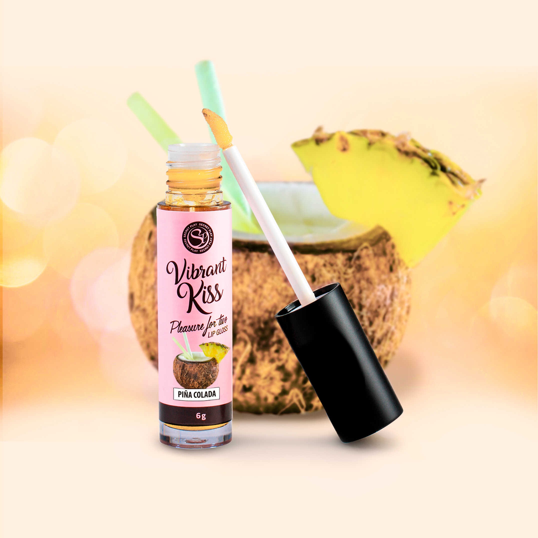 Brillant à lèvres vibrant piña colada - Secret Play – Image 4