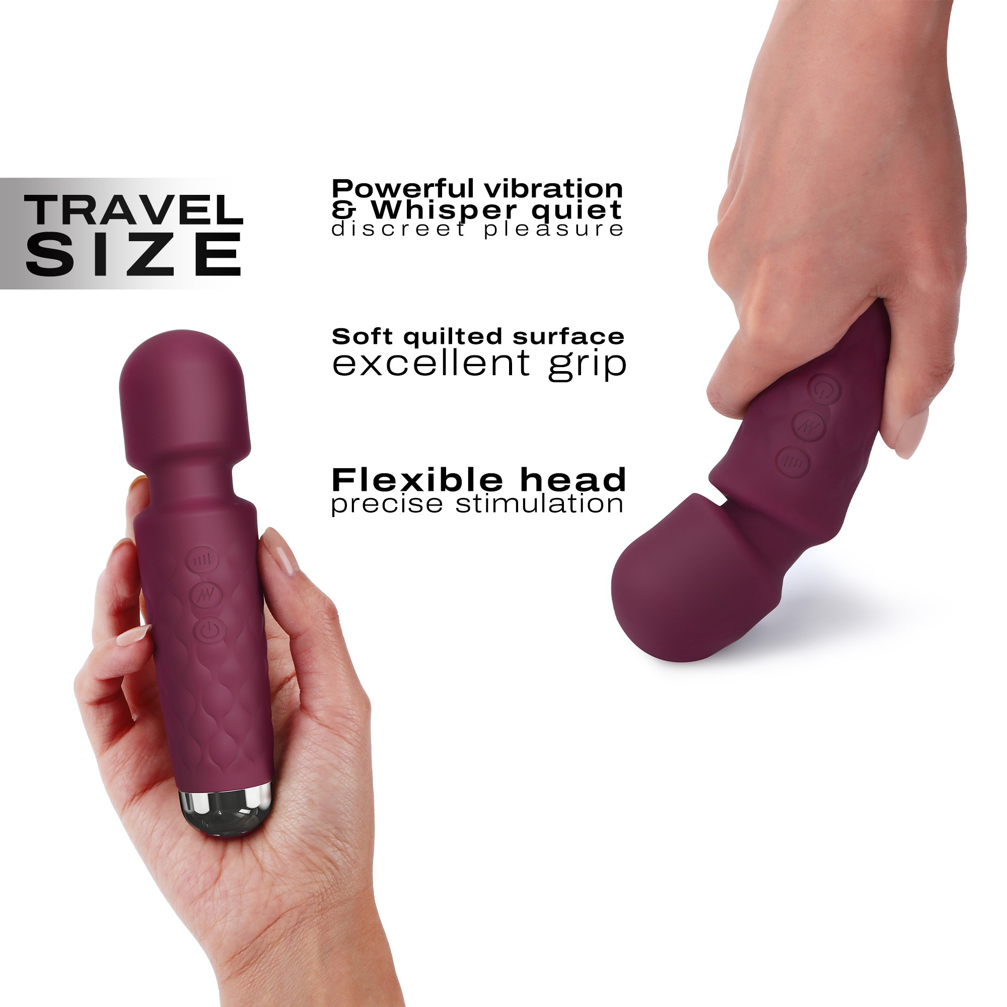 Mini wand vibrant rechargeable - Dorcel Wanderful – Image 5