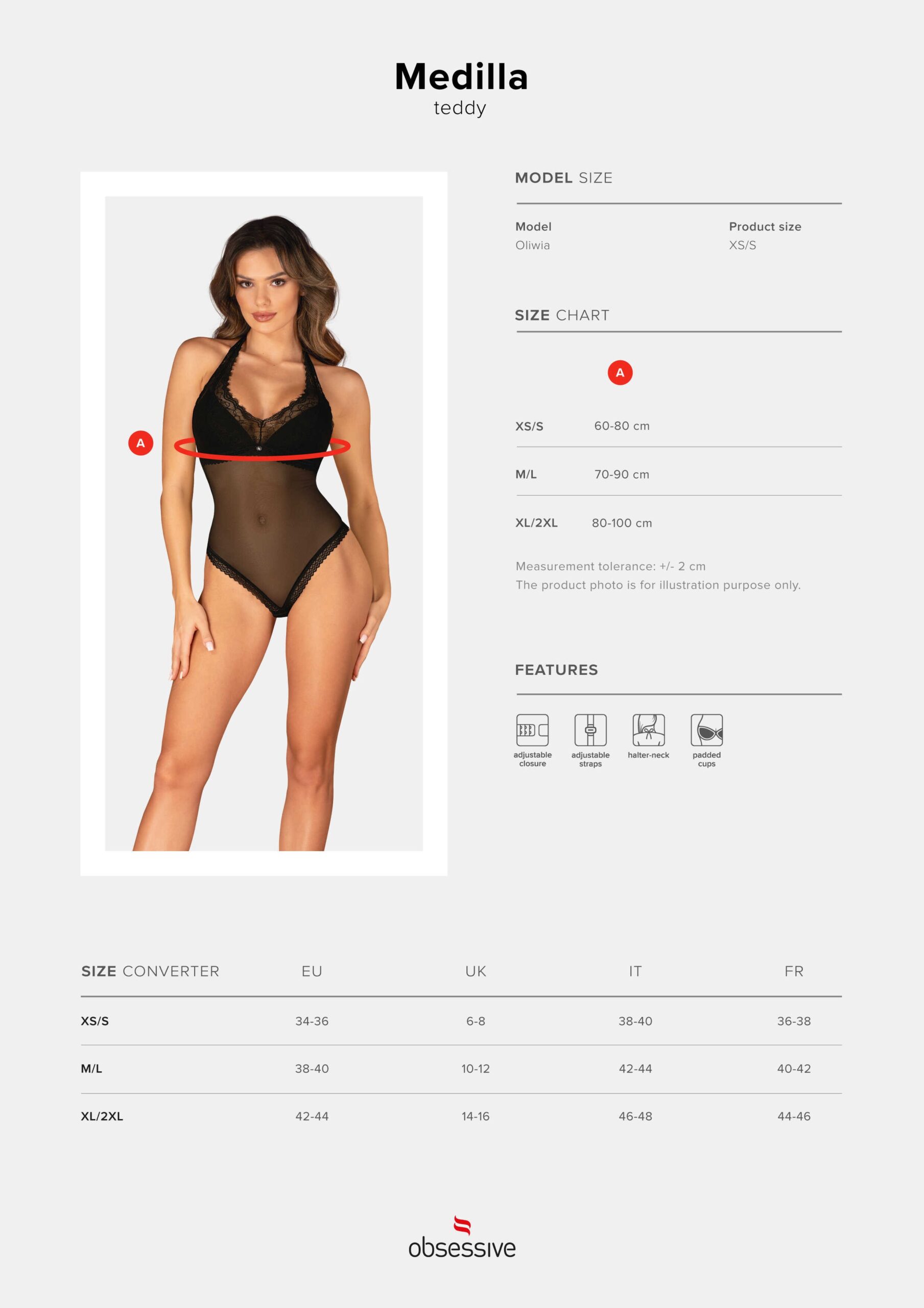 Body dentelle dos ouvert Medilla - Obsessive – Image 9