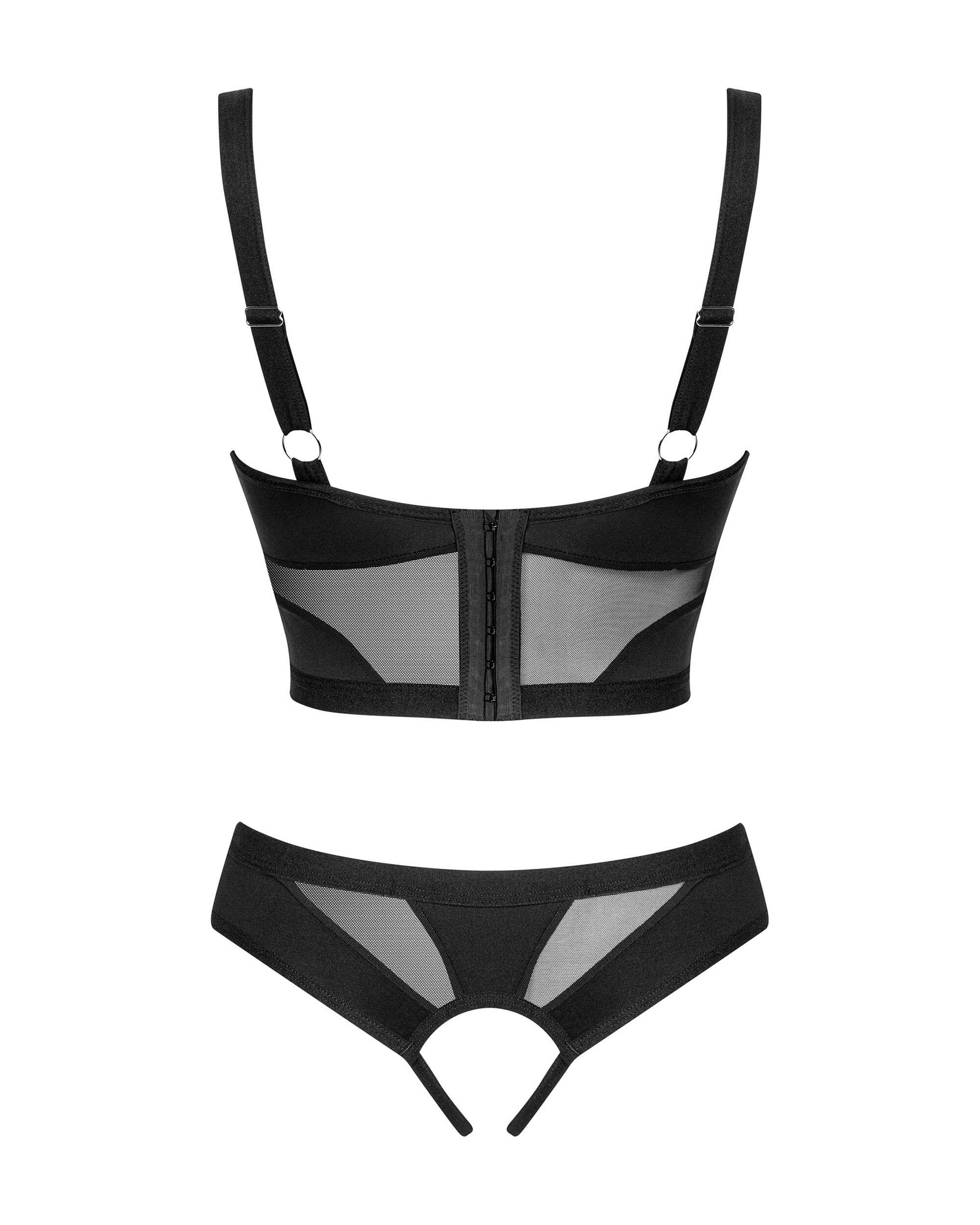 Ensemble lingerie ouvert géométrique Chic Amoria - Obsessive – Image 8