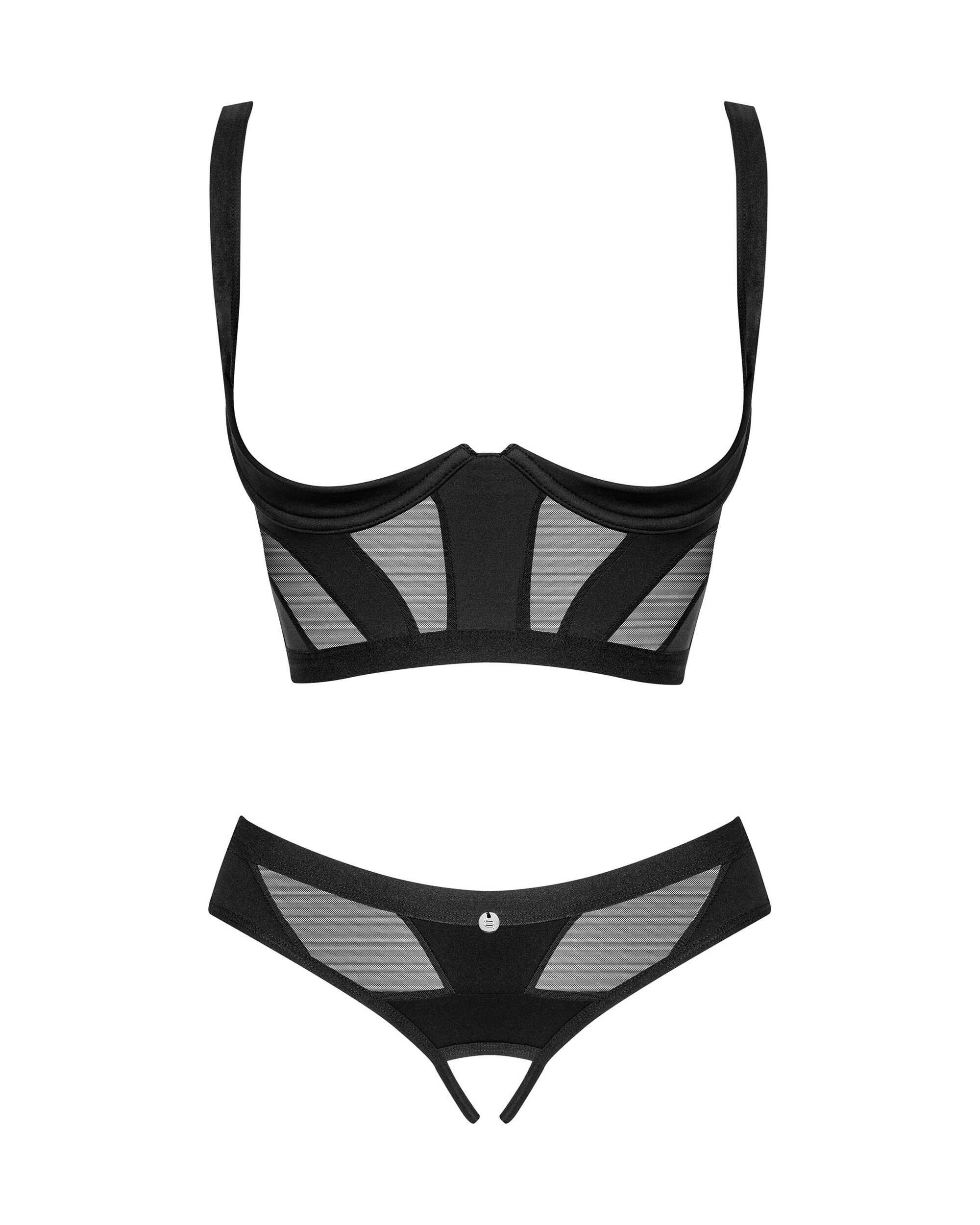 Ensemble lingerie ouvert géométrique Chic Amoria - Obsessive – Image 7