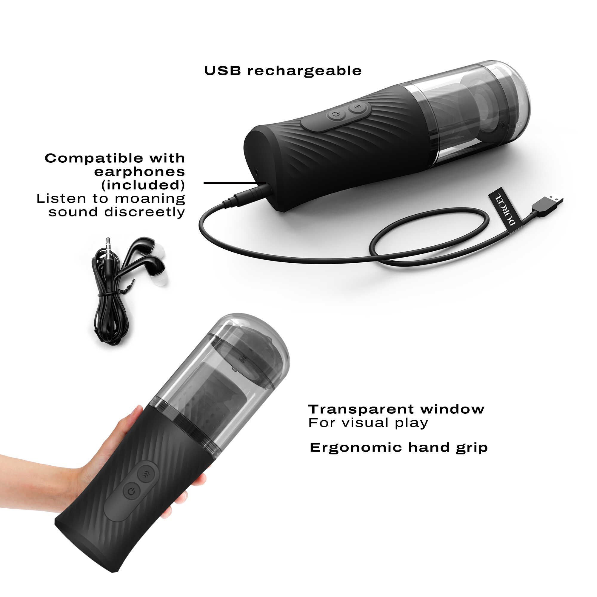 Masturbateur automatique va-et-vient en silicone - Dorcel – Image 4