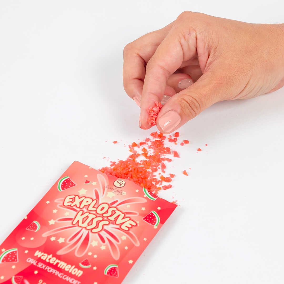 Bonbons pétillants pour sexe oral saveur pastèque - Secret Play – Image 4