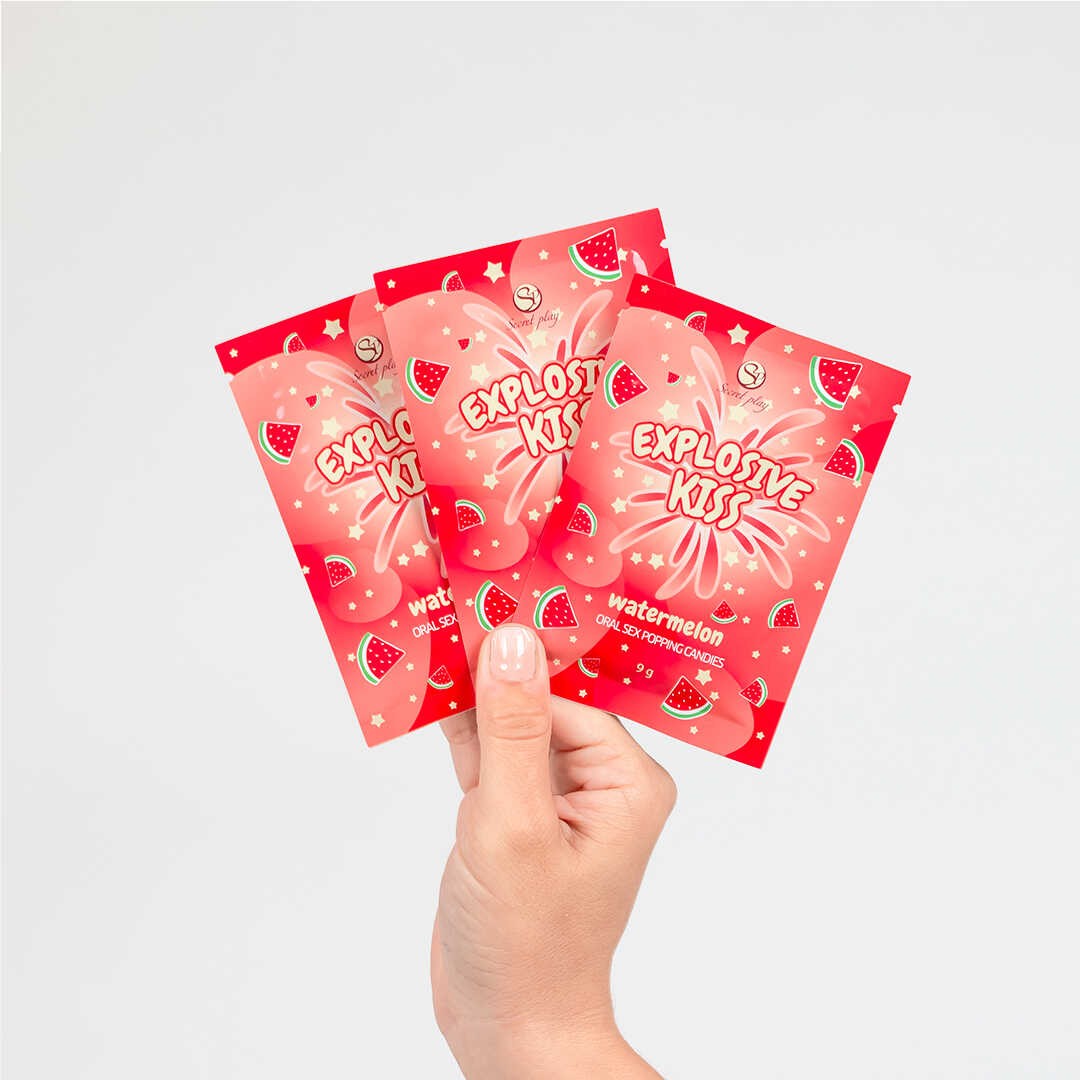 Bonbons pétillants pour sexe oral saveur pastèque - Secret Play – Image 5