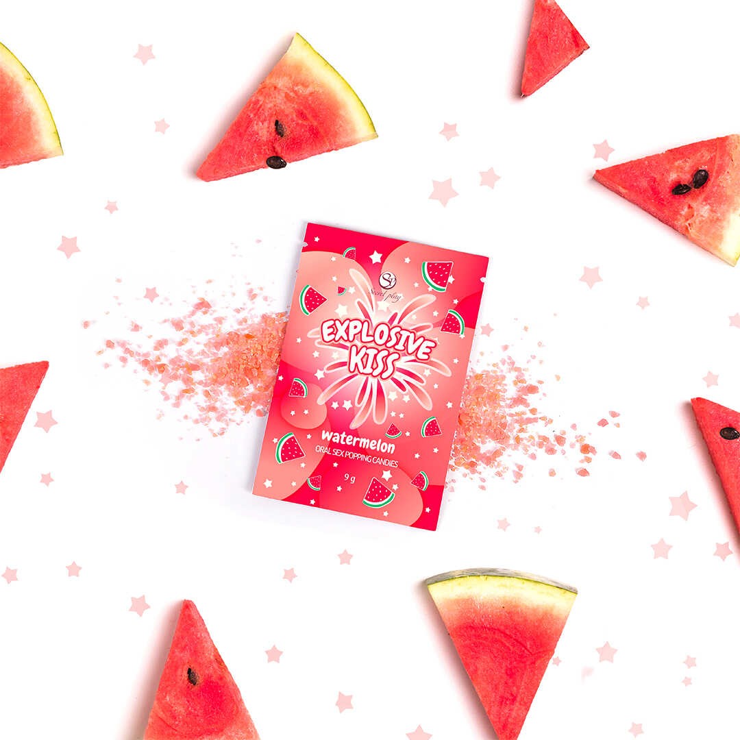 Bonbons pétillants pour sexe oral saveur pastèque - Secret Play – Image 2
