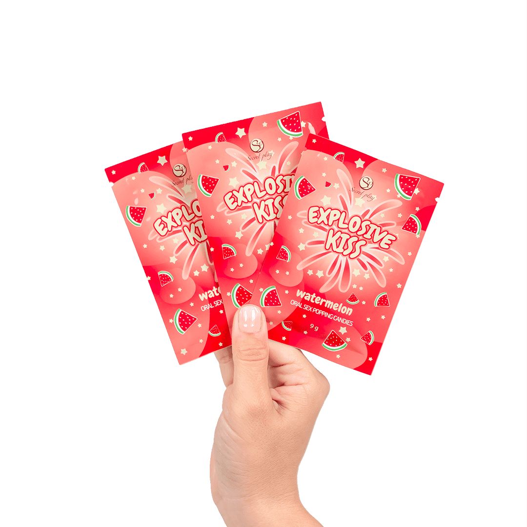 Bonbons pétillants pour sexe oral saveur pastèque - Secret Play – Image 9