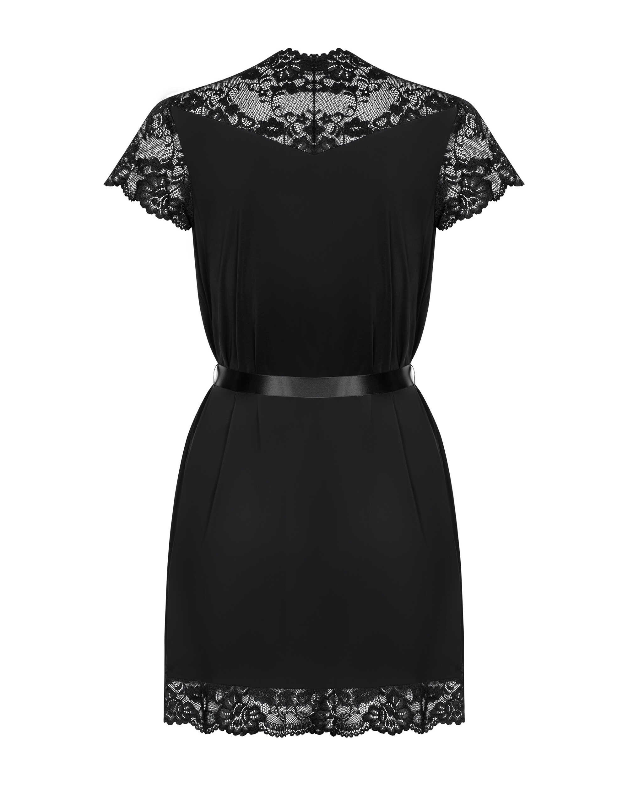 Peignoir en dentelle noire collection 810 - Obsessive – Image 3