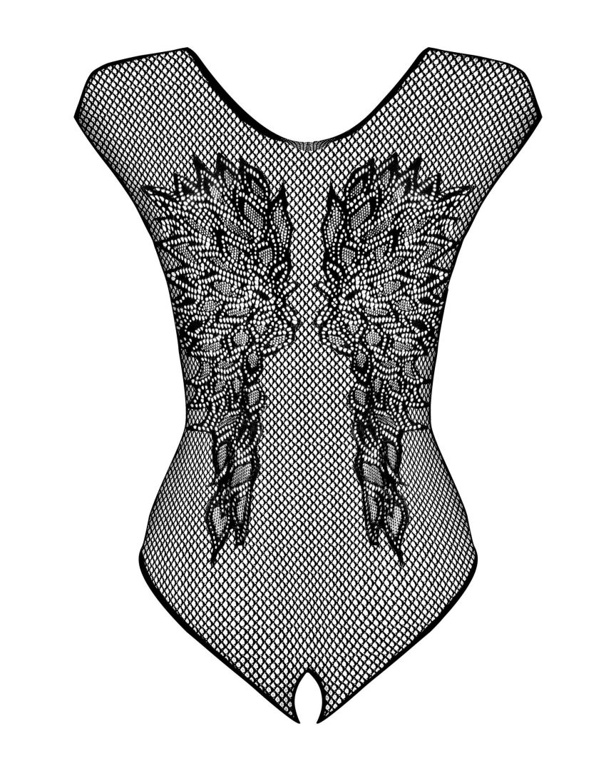 Body ouvert résille avec motif ailes - Obsessive – Image 5