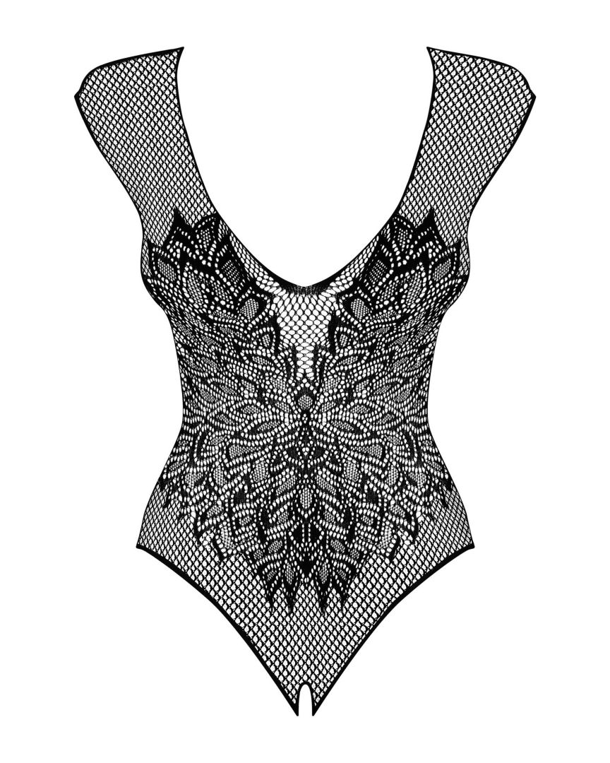 Body ouvert résille avec motif ailes - Obsessive – Image 6