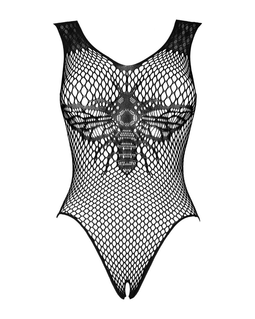 Body sexy en maille ajourée dos nu - Obsessive – Image 6