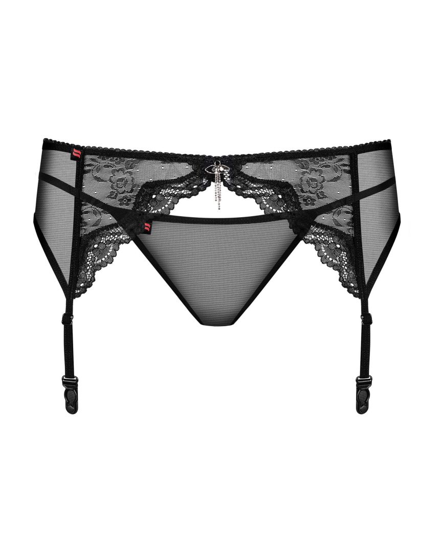 Porte-jarretelles et string en dentelle Charms - Obsessive – Image 6