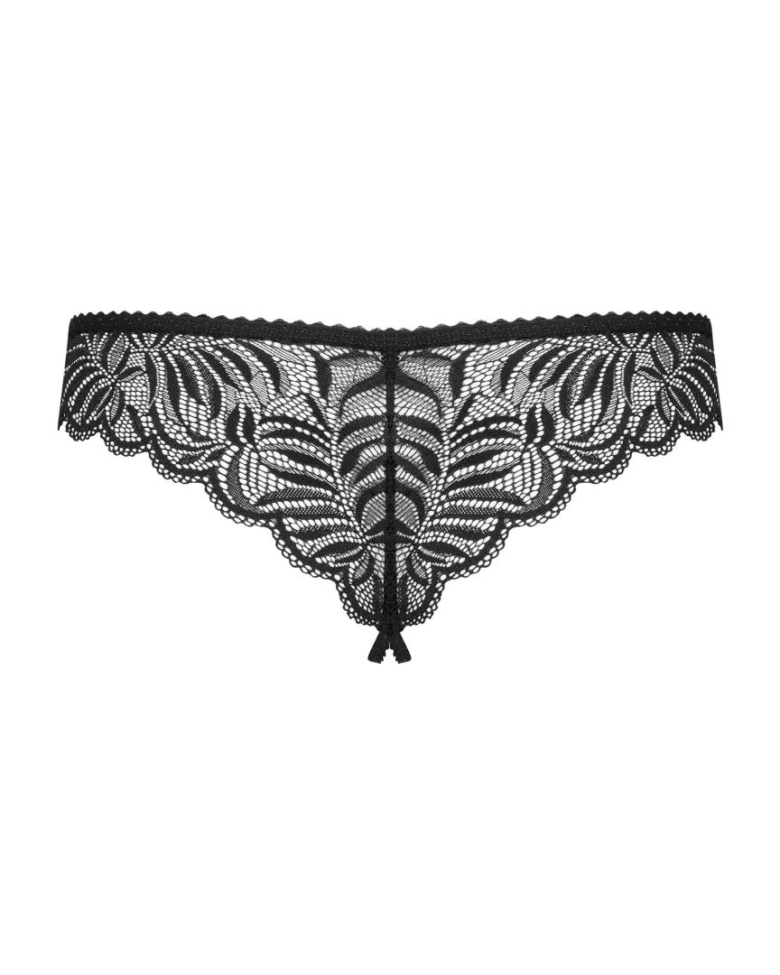 Tanga ouvert en dentelle délicate - Obsessive – Image 5