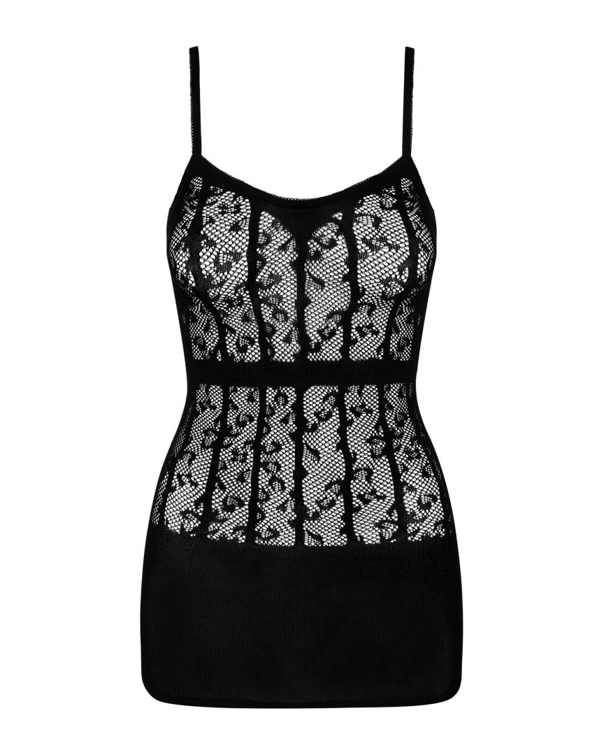 Robe sexy courte florale ajourée - Obsessive – Image 6