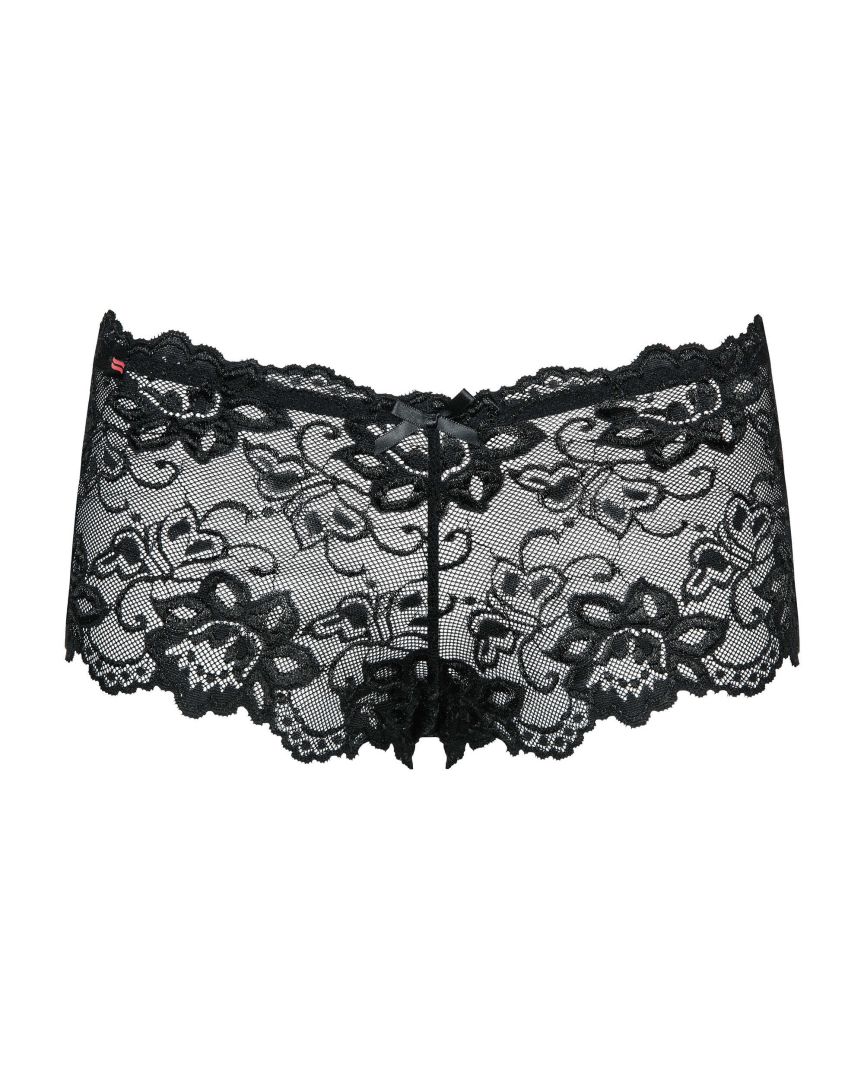 Shorty dentelle florale avec noeud - Obsessive – Image 5