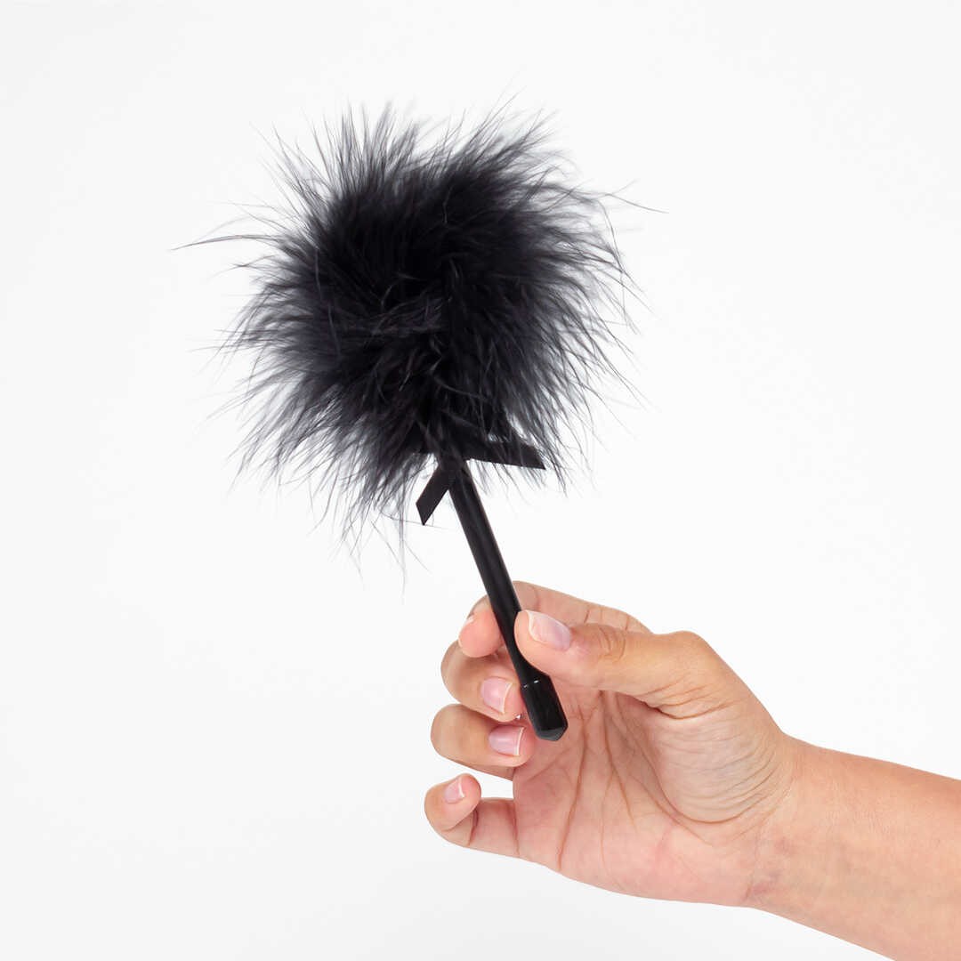 Mini plumeau coquin en marabou noir - Secret Play