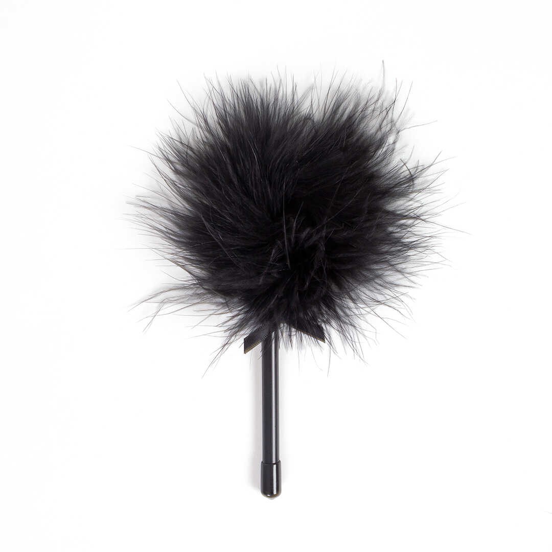 Mini plumeau coquin en marabou noir - Secret Play – Image 2